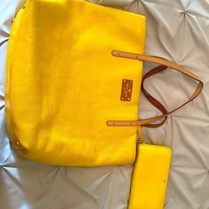 Matching Kate spade tote and wallet